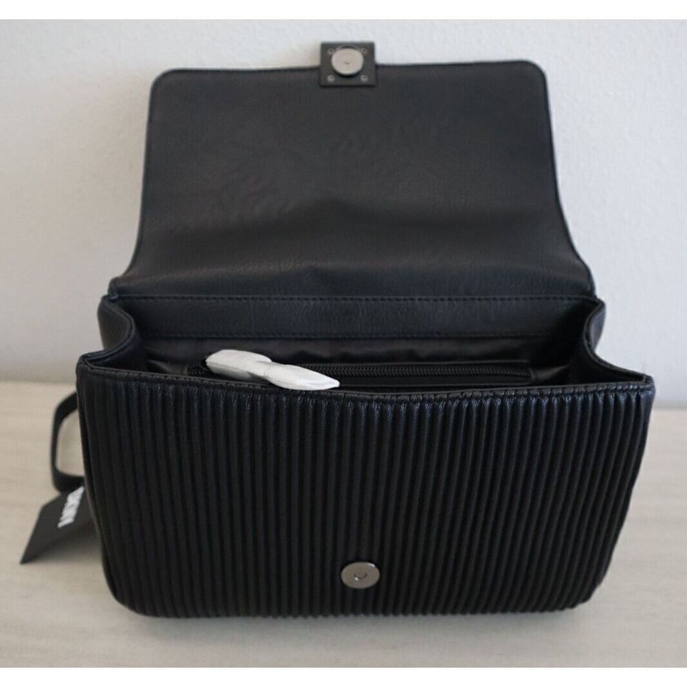 DKNY R343YA59 Women's Sz MD Black Sina Ribbed Crossbody/Shoulder Bag Purse - Picture 15 of 15